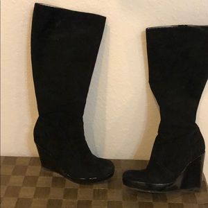 Kenneth Cole Long Suede Boots
